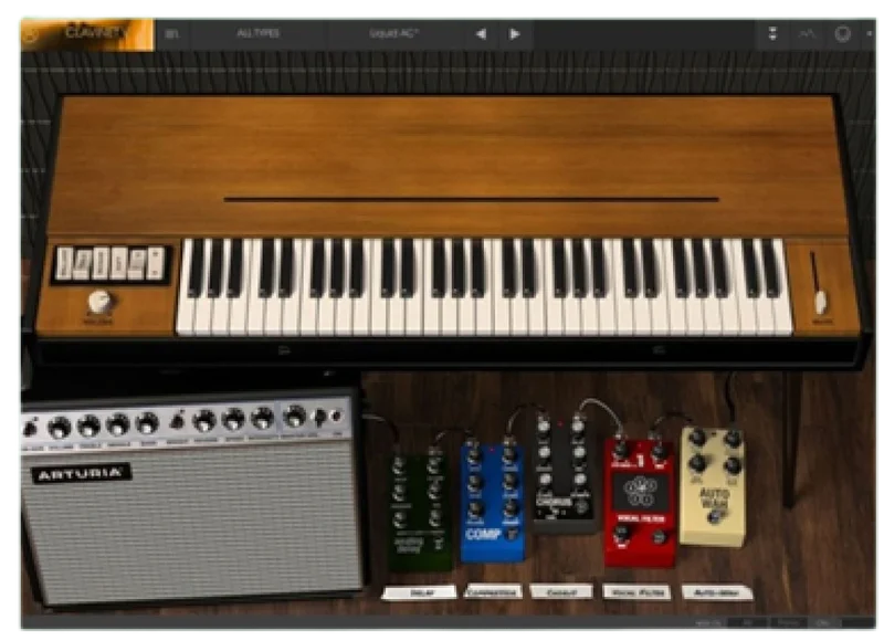 Arturia Clavinet V interface