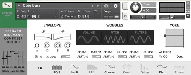 Spitfire Audio Bernard Herrmann Composer Toolkit interface