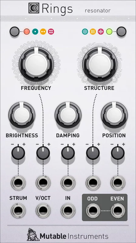 Softube Mutable Instruments Rings interface