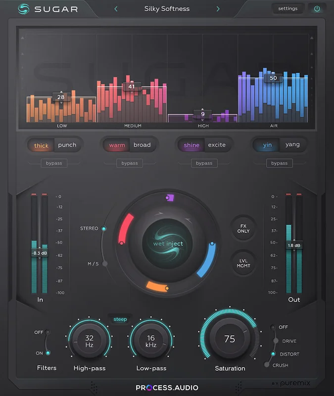 PROCESS.AUDIO Sugar interface