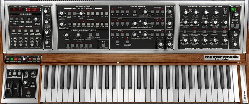 Cherry Audio Memorymode 2 Synthesizer interface