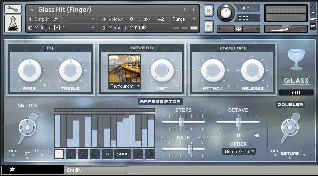 AudioThing Glass interface