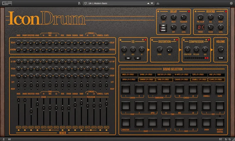 GForce IconDrum interface