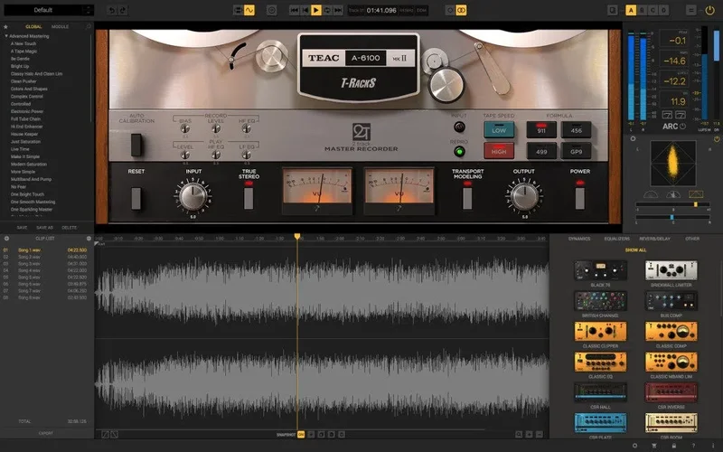 IK Multimedia T-RackS TEAC A-6100 MKII interface