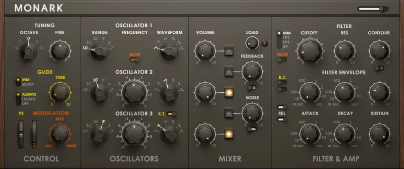 Native Instruments Monark interface