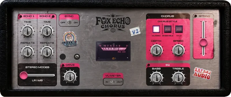 Safari Audio Fox Echo Chorus V2 interface