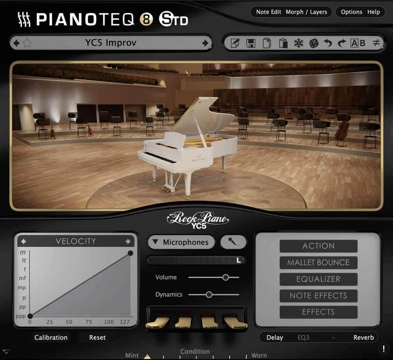 Modartt Pianoteq Instrument Pack: YC5 Rock Piano interface