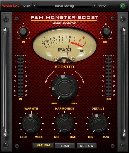 Plug and Mix Monster Boost interface