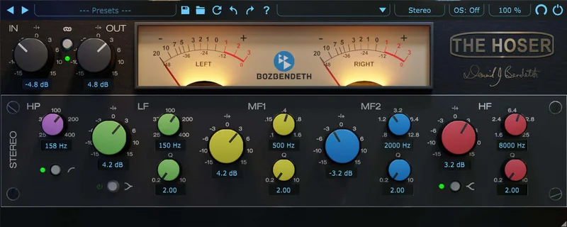 Boz Digital Labs David Bendeth’s The Hoser 2 interface
