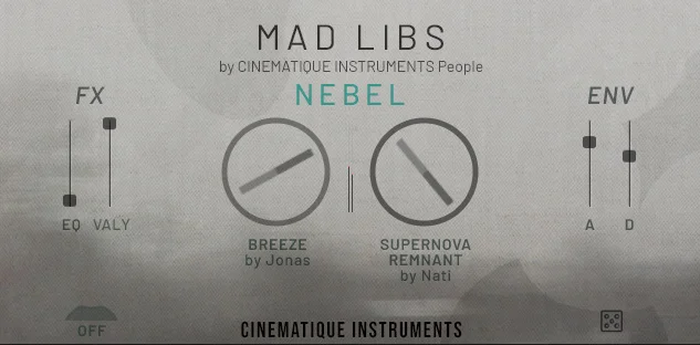 Cinematique Instruments Mad Libs - Nebel interface