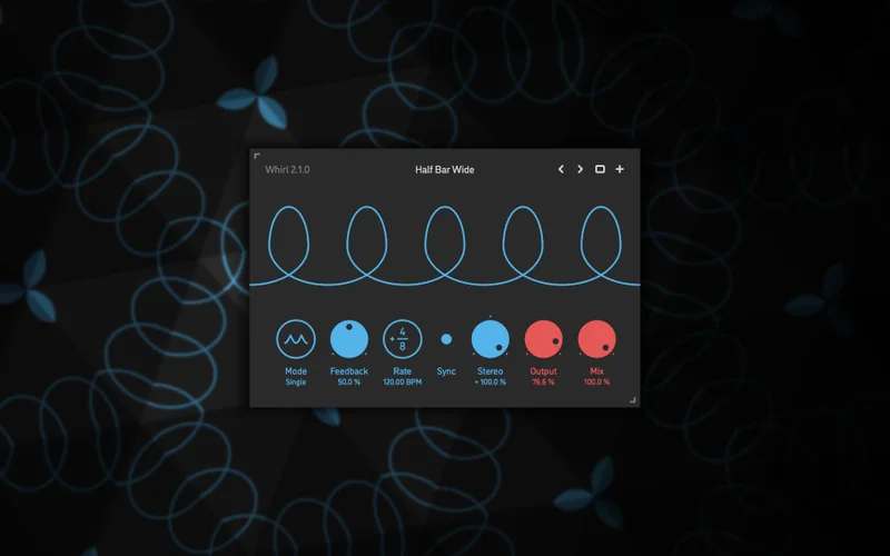 Sinevibes Whirl interface