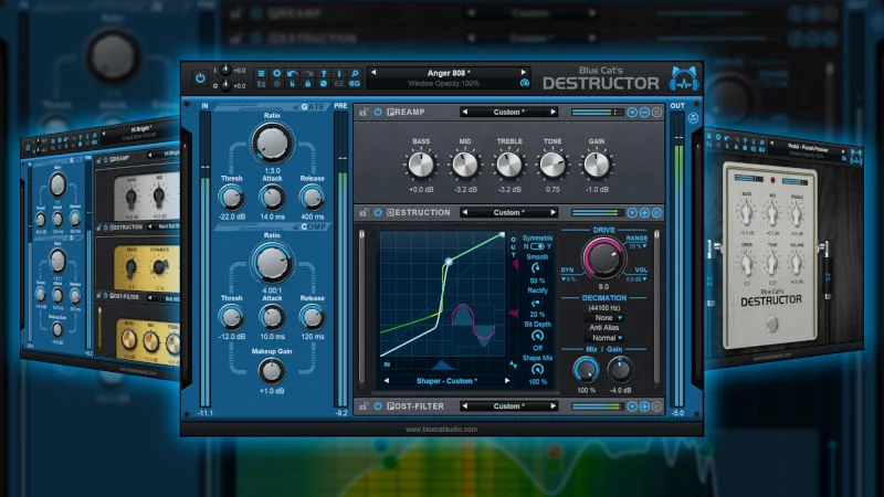 Blue Cat Audio Blue Cat's Destructor 2 interface