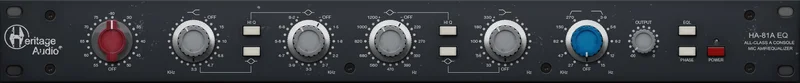 Heritage Audio HA-81A EQ interface