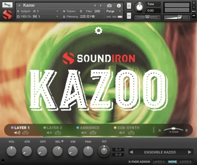 Soundiron Kazoo 2.0 interface