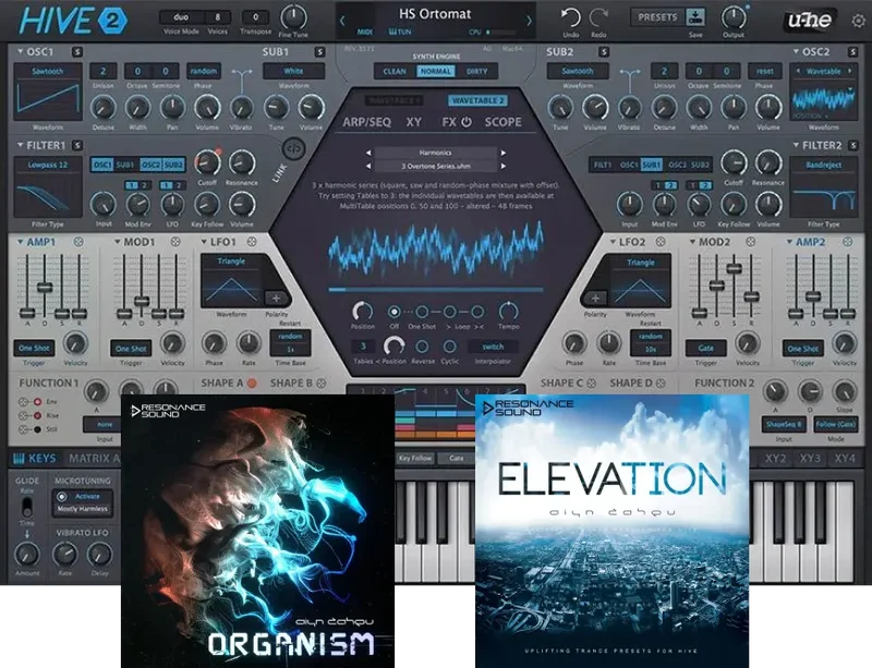 Exclusive Bundles+ u-he Hive 2+ Bundle interface