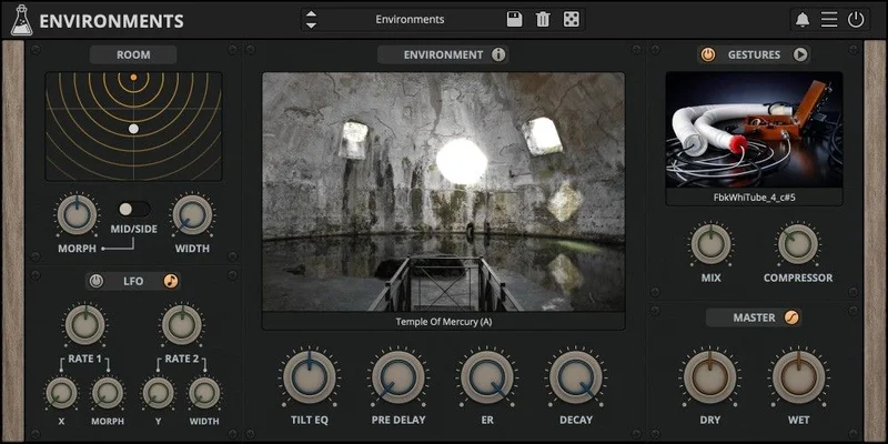 AudioThing Environments interface