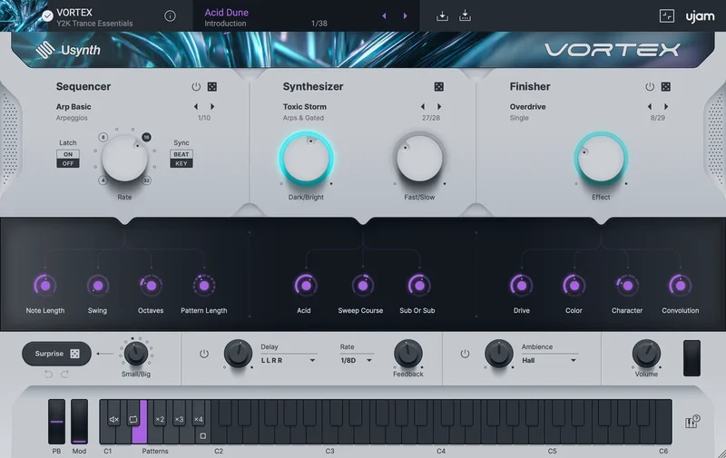 UJAM VORTEX interface