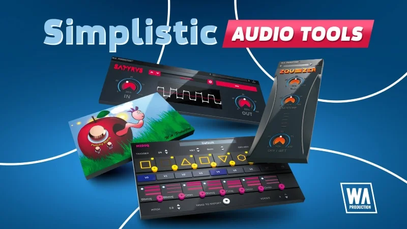 W. A. Production Simplistic Audio Tools Bundle (Crossgrade from MIDIQ, Punchy Worm ,Satyrus, or Zqueezer) interface