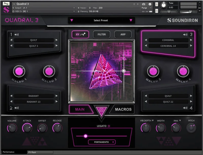 Soundiron Quadral 3 interface