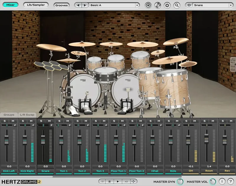 Hertz Instruments Hertz Drums Complete 1 Bundle interface