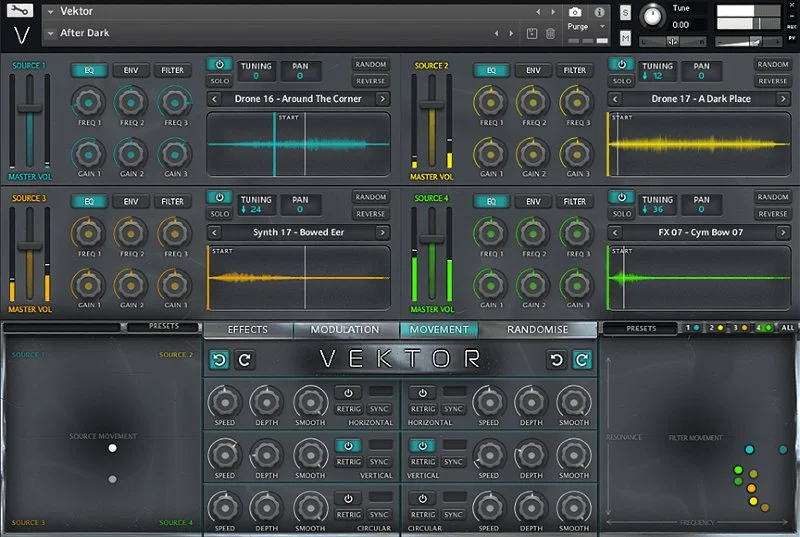 Loot Audio Vektor interface