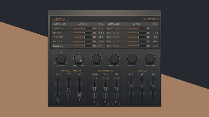 8Dio Anthology Strings interface