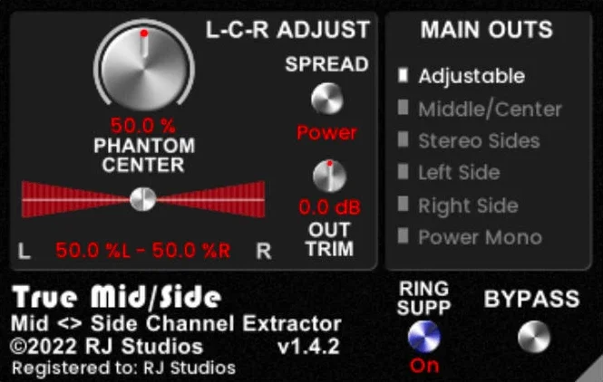 Raising Jake Studios True Mid Side interface