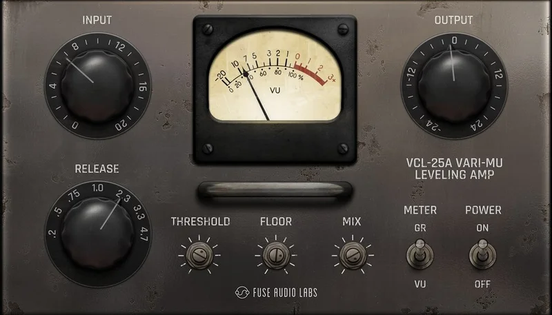 Fuse Audio Labs VCL-25A Vintage Vari-Mu Leveller interface