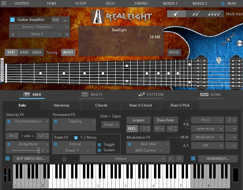 MusicLab RealEight 6 interface