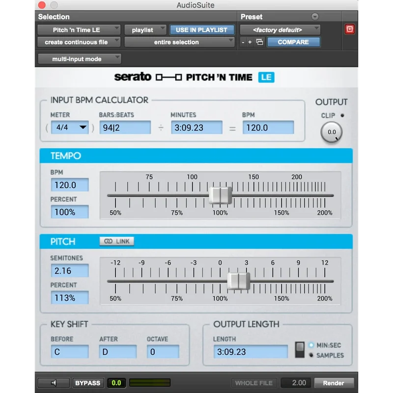 Serato Pitch n Time LE 3.0 interface