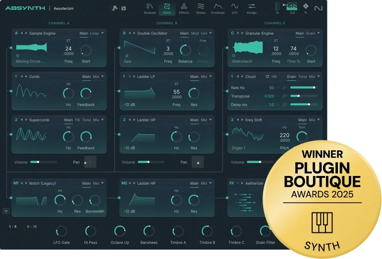Native Instruments Absynth 6 Update interface
