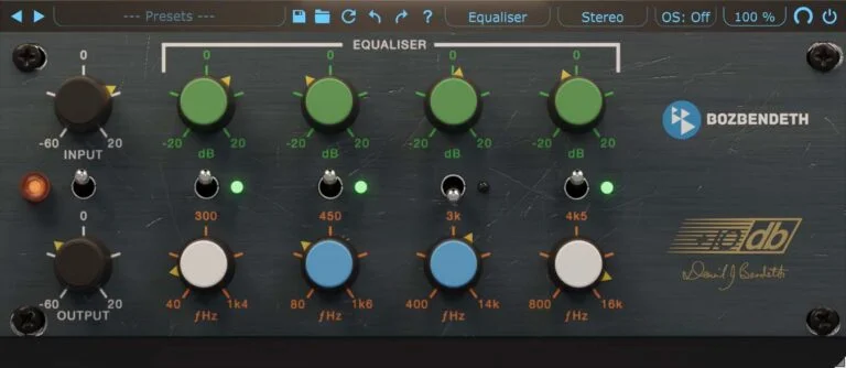 Boz Digital Labs +10db Equaliser V2 Upgrade from V1 interface
