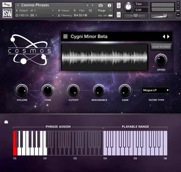 Impact Soundworks Cosmos interface