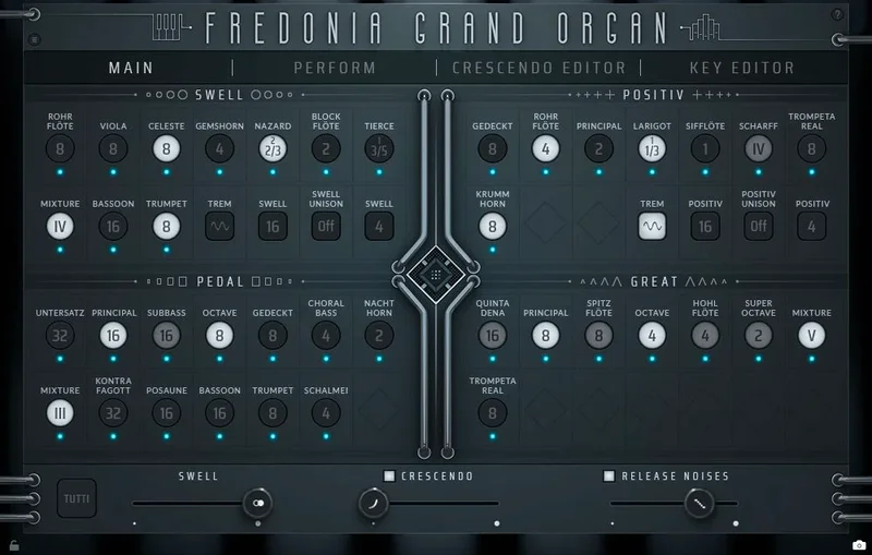 Impact Soundworks Fredonia Grand Organ interface