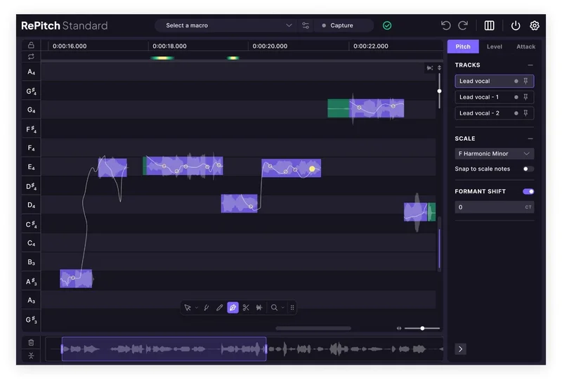 Synchro Arts RePitch 2 Standard Crossgrade from VocAlign or Revoice Pro interface
