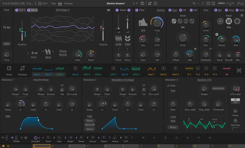 Native Instruments Massive XL interface