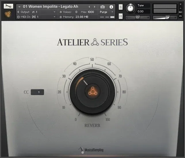 Musical Sampling Atelier Series Anthem Choir 2 interface
