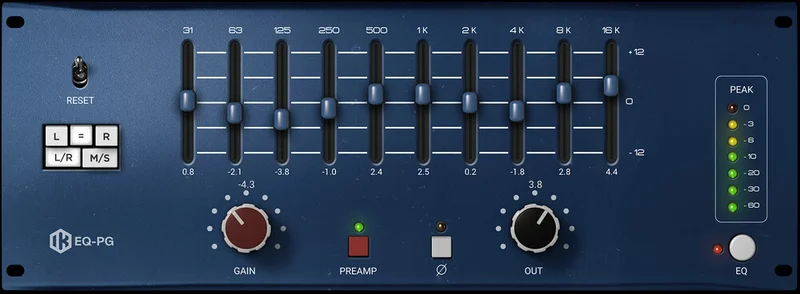 IK Multimedia EQ PG interface