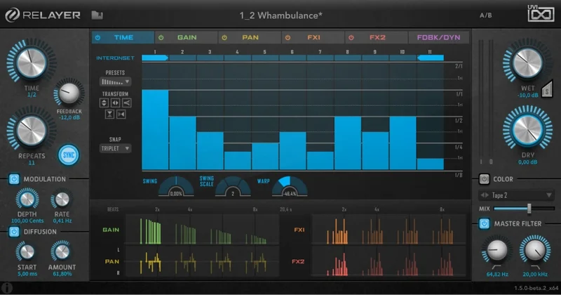 UVI ReLayer interface