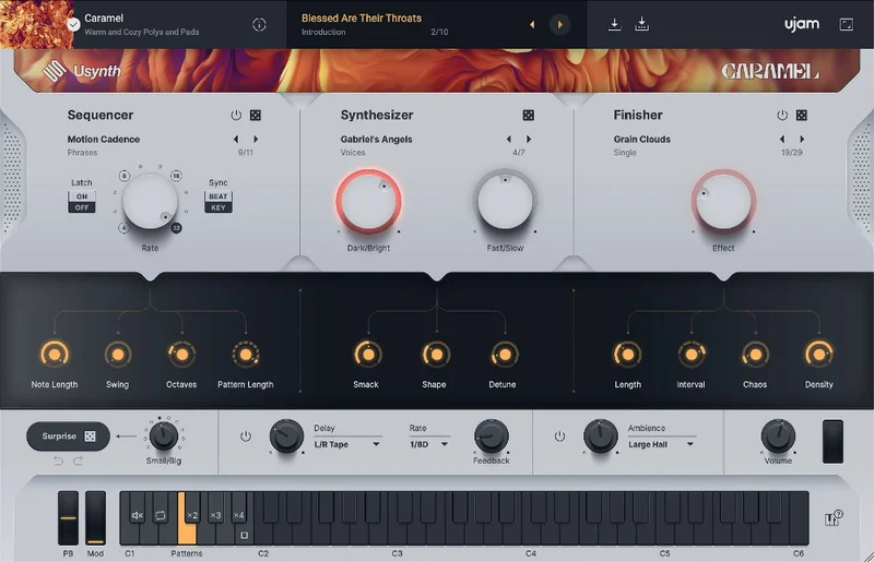 ujam CARAMEL Crossgrade from any paid UJAM product interface