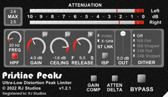 Raising Jake Studios Pristine Peaks interface