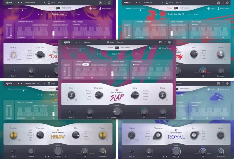 UJAM Virtual Bassist Bundle 2 interface