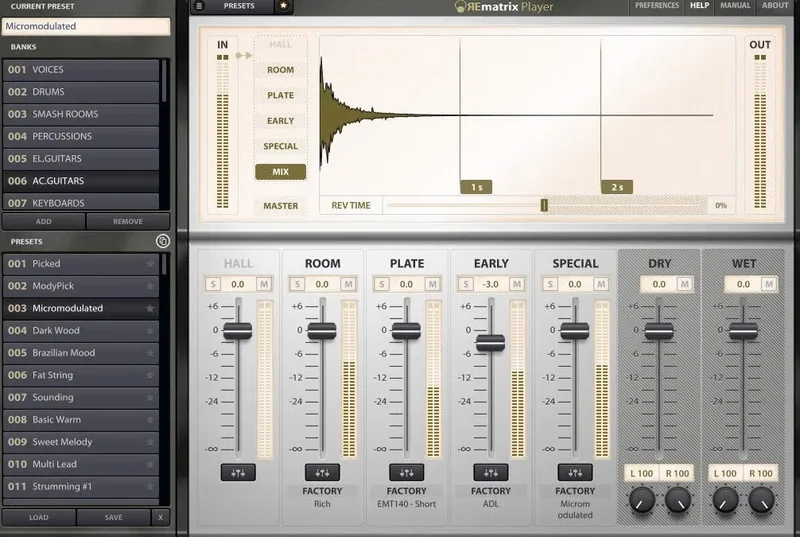 Overloud REXP IR Library interface