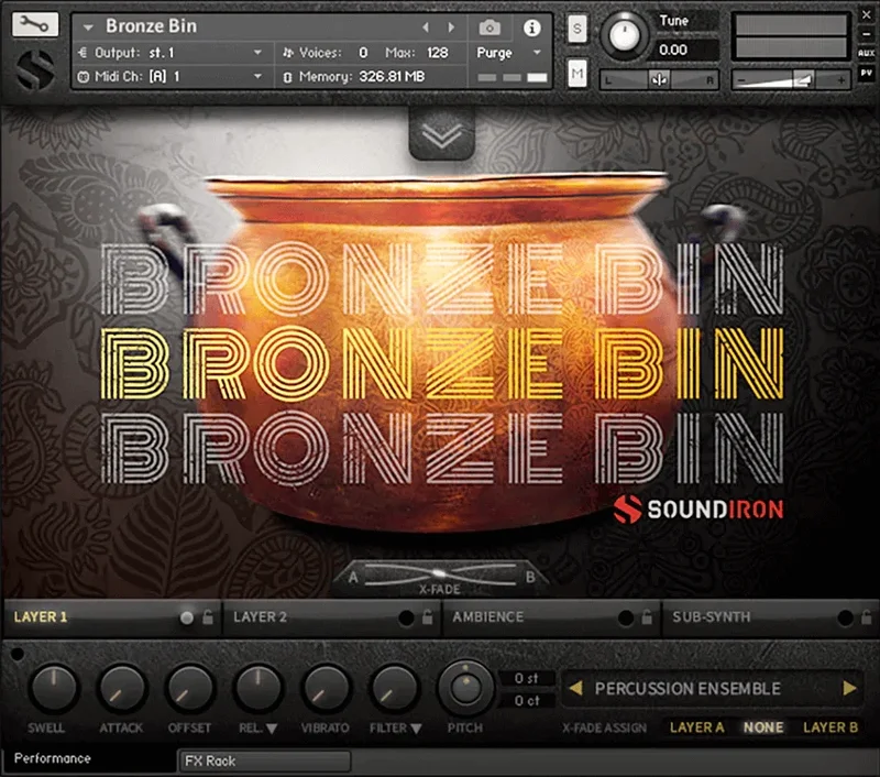 Soundiron Bronze Bin interface