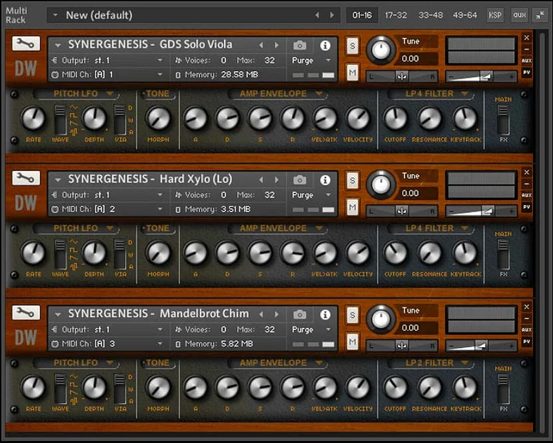 Loot Audio Synergenesis interface