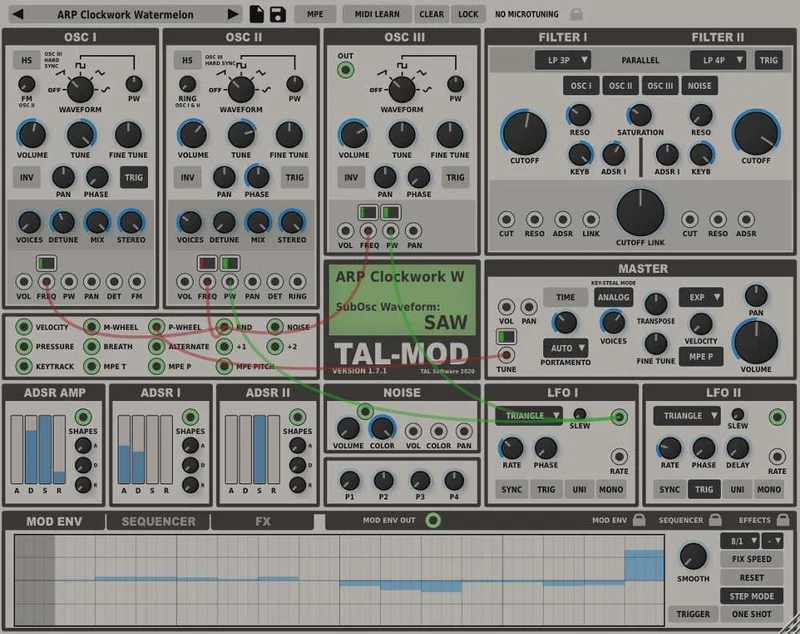 TAL Mod interface