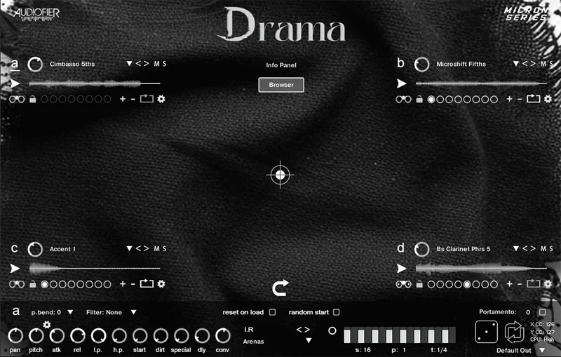 Audiofier Micron Drama interface