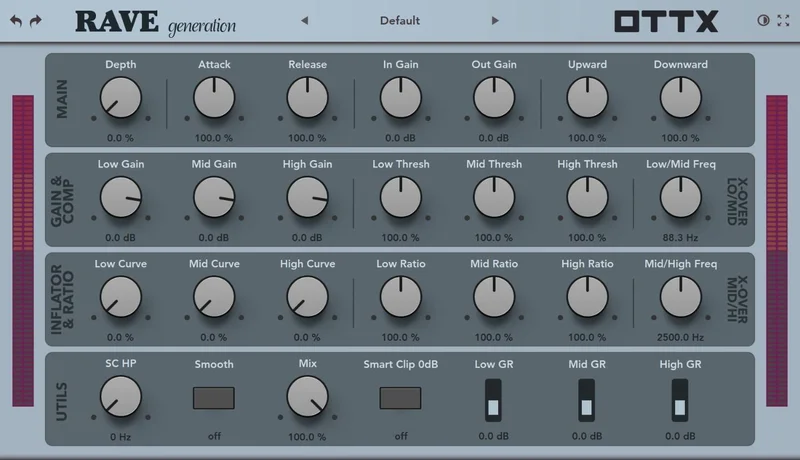 Rave Generation OTTX interface