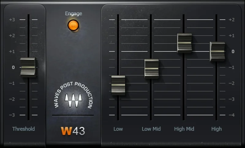 Waves W43 Noise Reduction Plugin interface