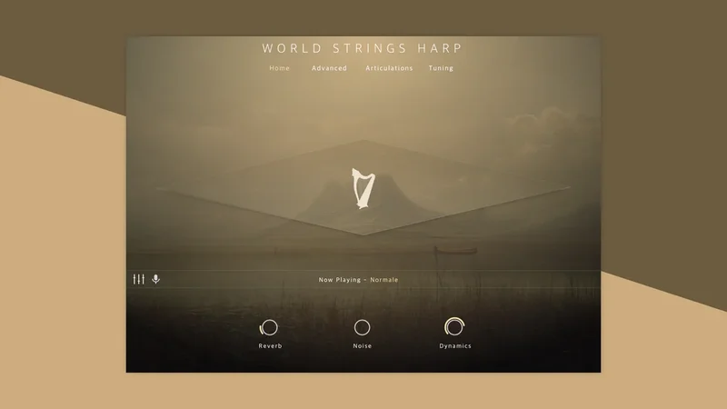 Evolution Series World Strings Harp interface